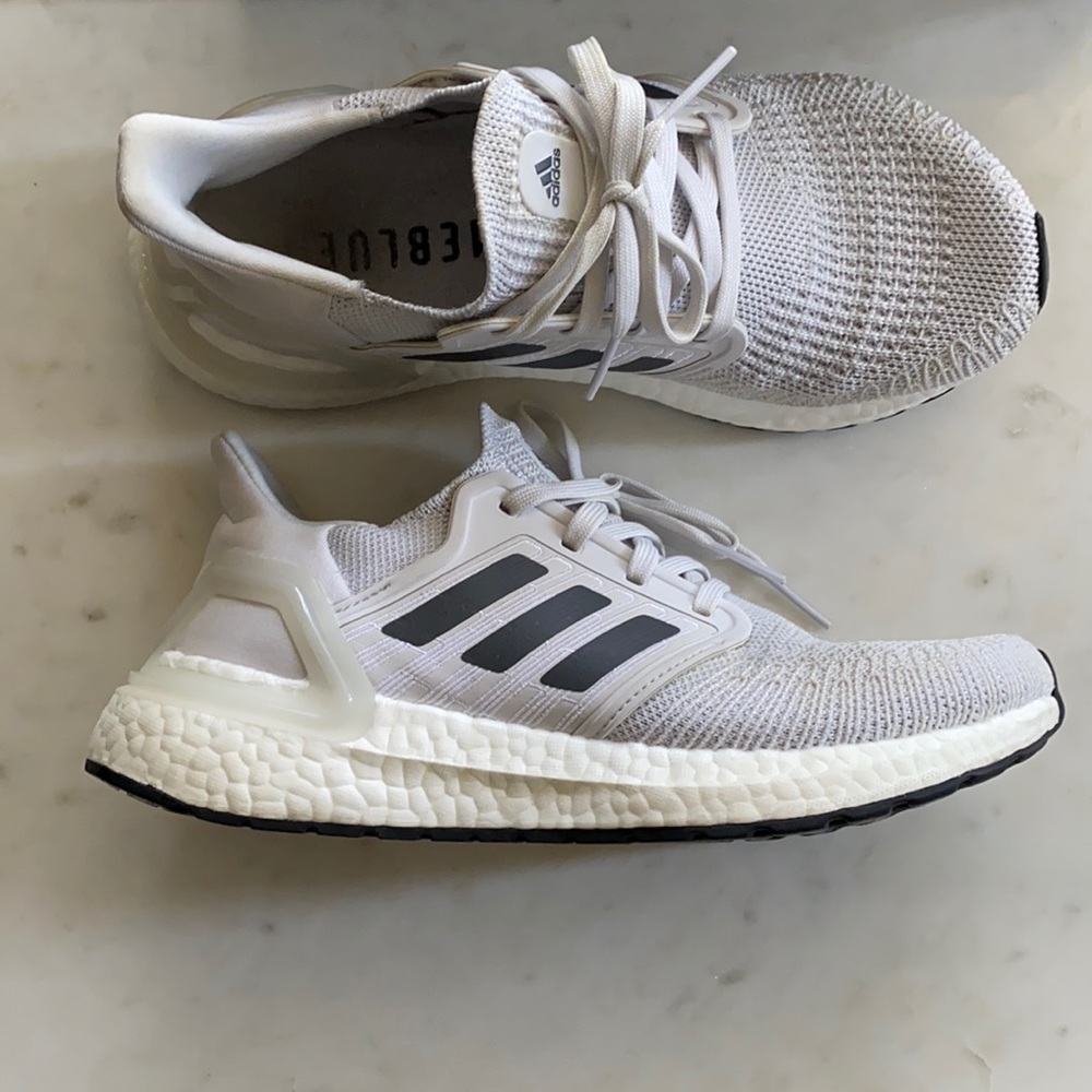 Adidas UltraBoost 20 size 6 white gray